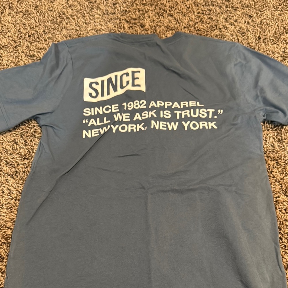 Blue Short Sleeve Tees Casual Style